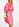 Neon pink jacquard shirt dress Faume - seconde main