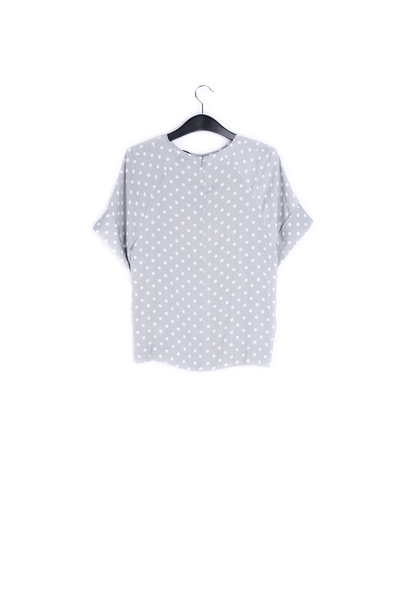 Grey polka dot top RE—SSENTIEL | Essentiel second hand