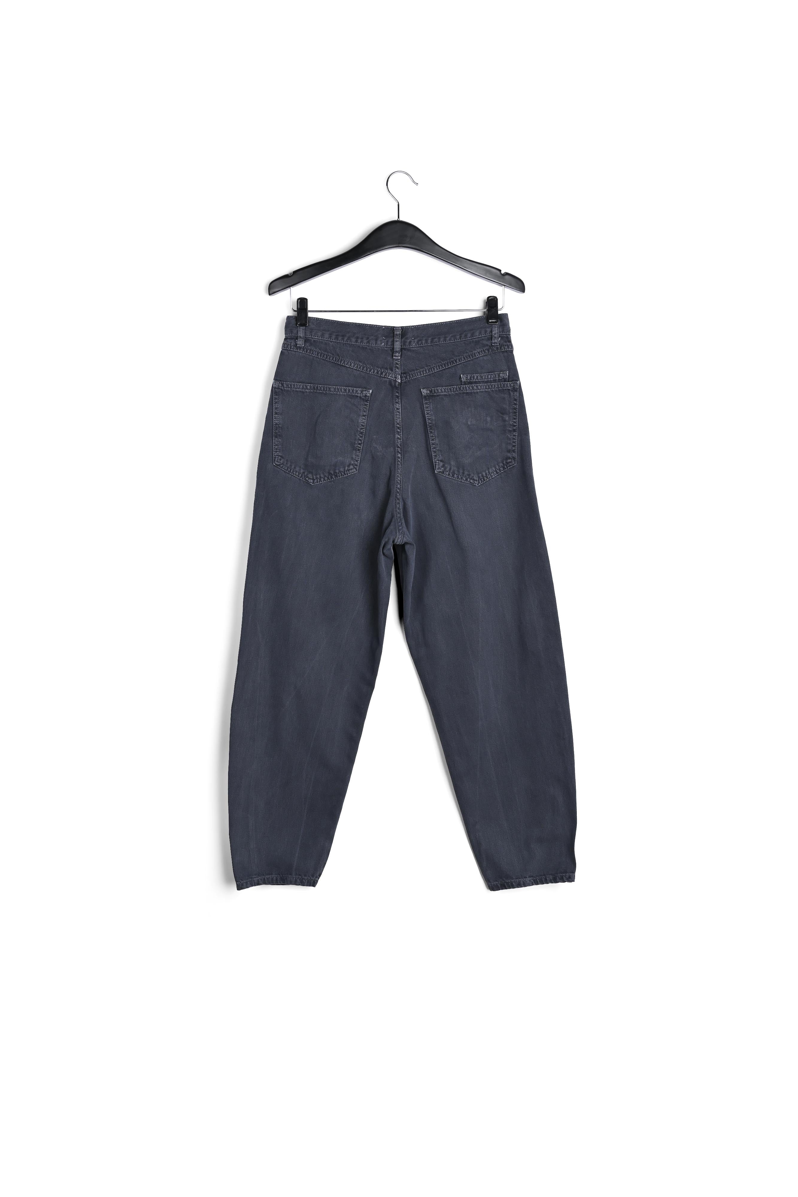 Zwarte wijde jeans met hoge taille RE—SSENTIEL | Essentiel second hand