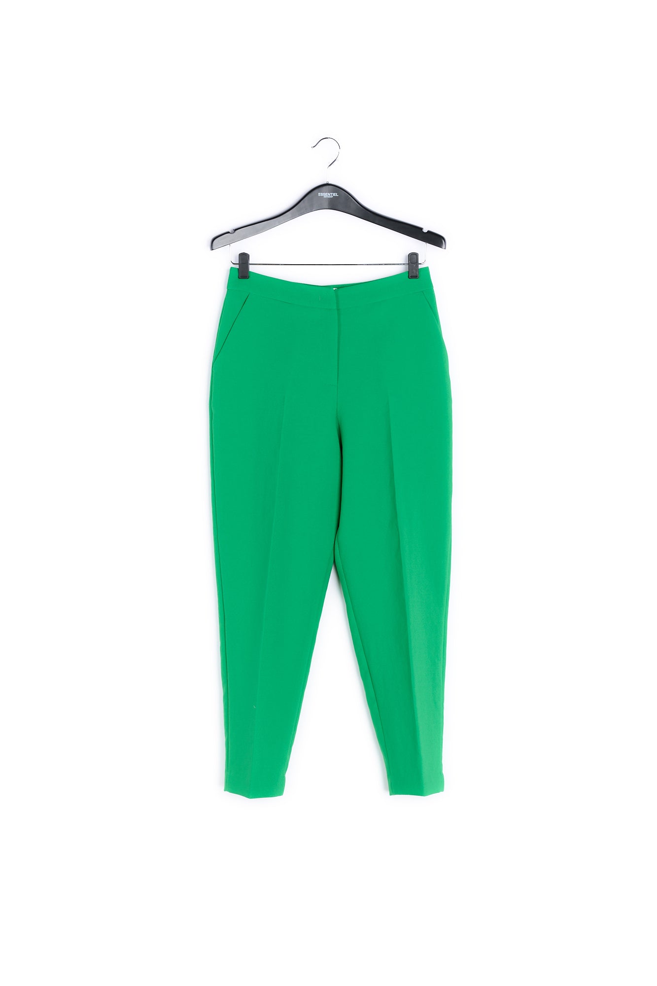 Green classic tailored trousers RE—SSENTIEL | Essentiel second hand