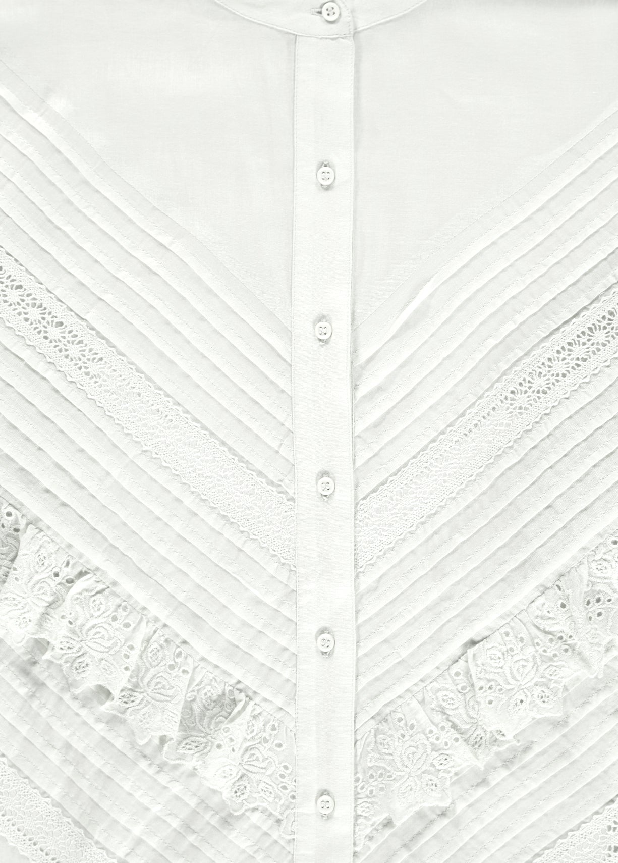 Ruffled off white shirt RE—SSENTIEL | Essentiel second hand