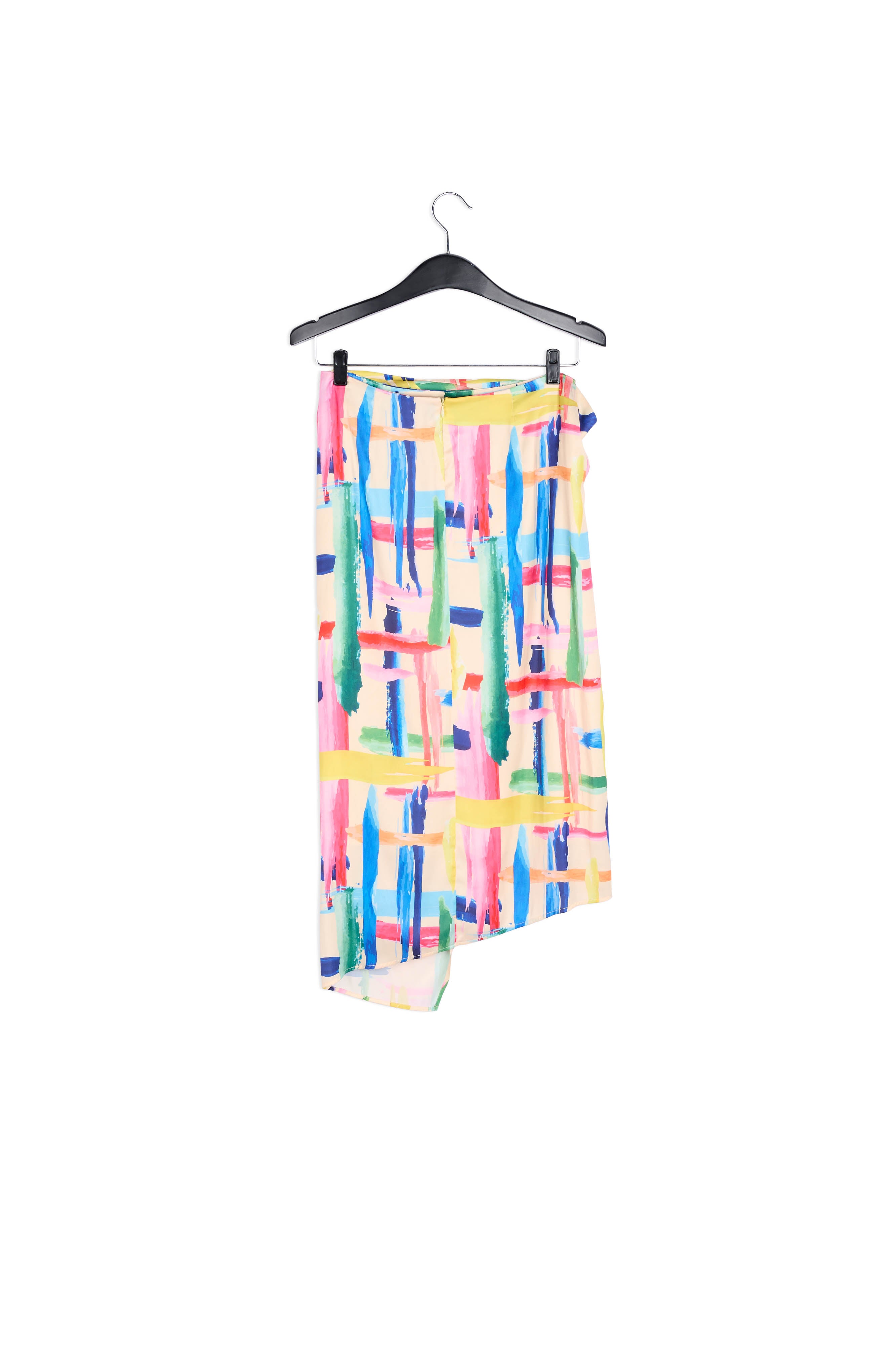 Multicolored graphic striped midi skirt RE—SSENTIEL | Essentiel second hand