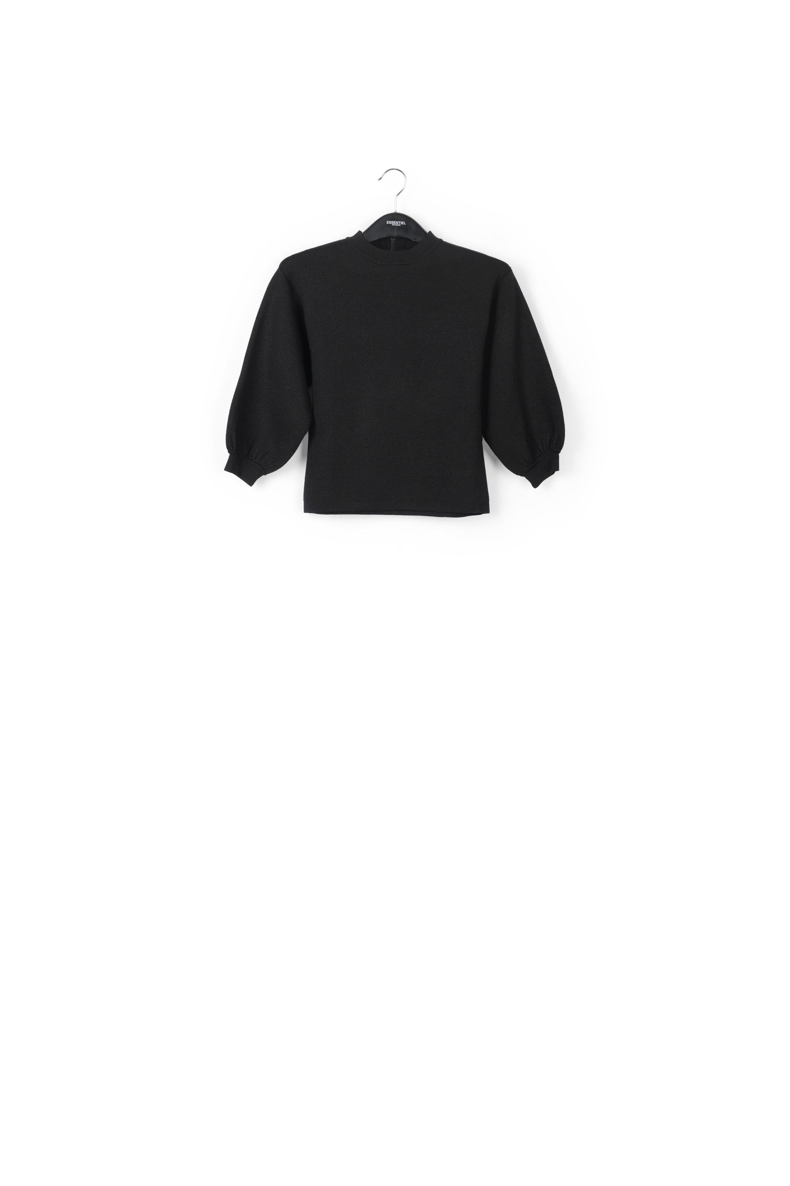 Top noir tricoté au lurex RE—SSENTIEL | Essentiel second hand