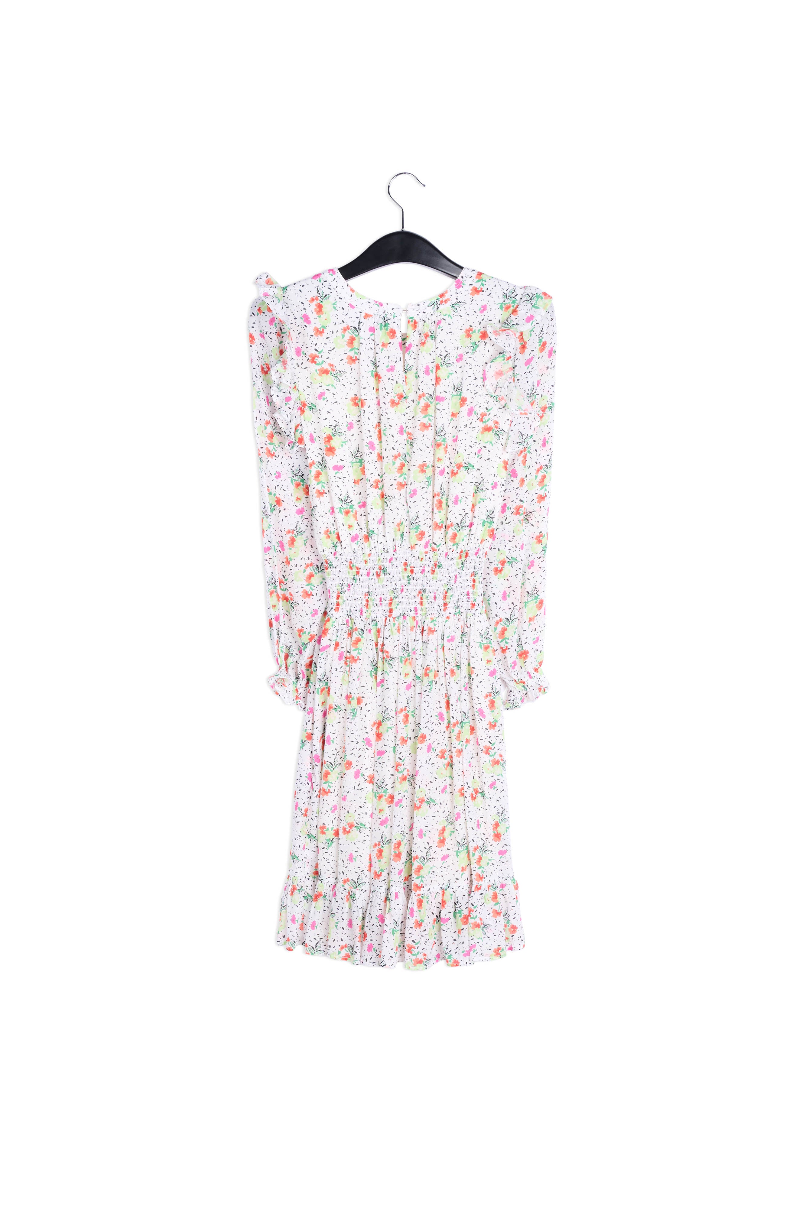 Off-white floral print midi dress RE—SSENTIEL | Essentiel second hand