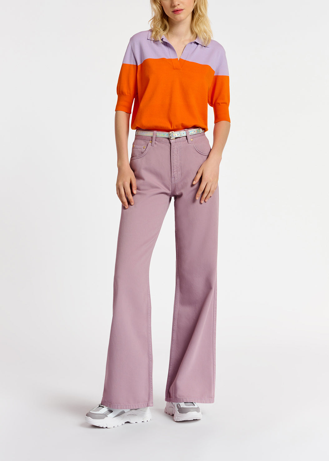 Jean lilas à jambes droites RE—SSENTIEL | Essentiel second hand