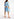 Blue floral print oversized mini dress Faume - seconde main