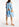 Blue floral print oversized mini dress Faume - seconde main