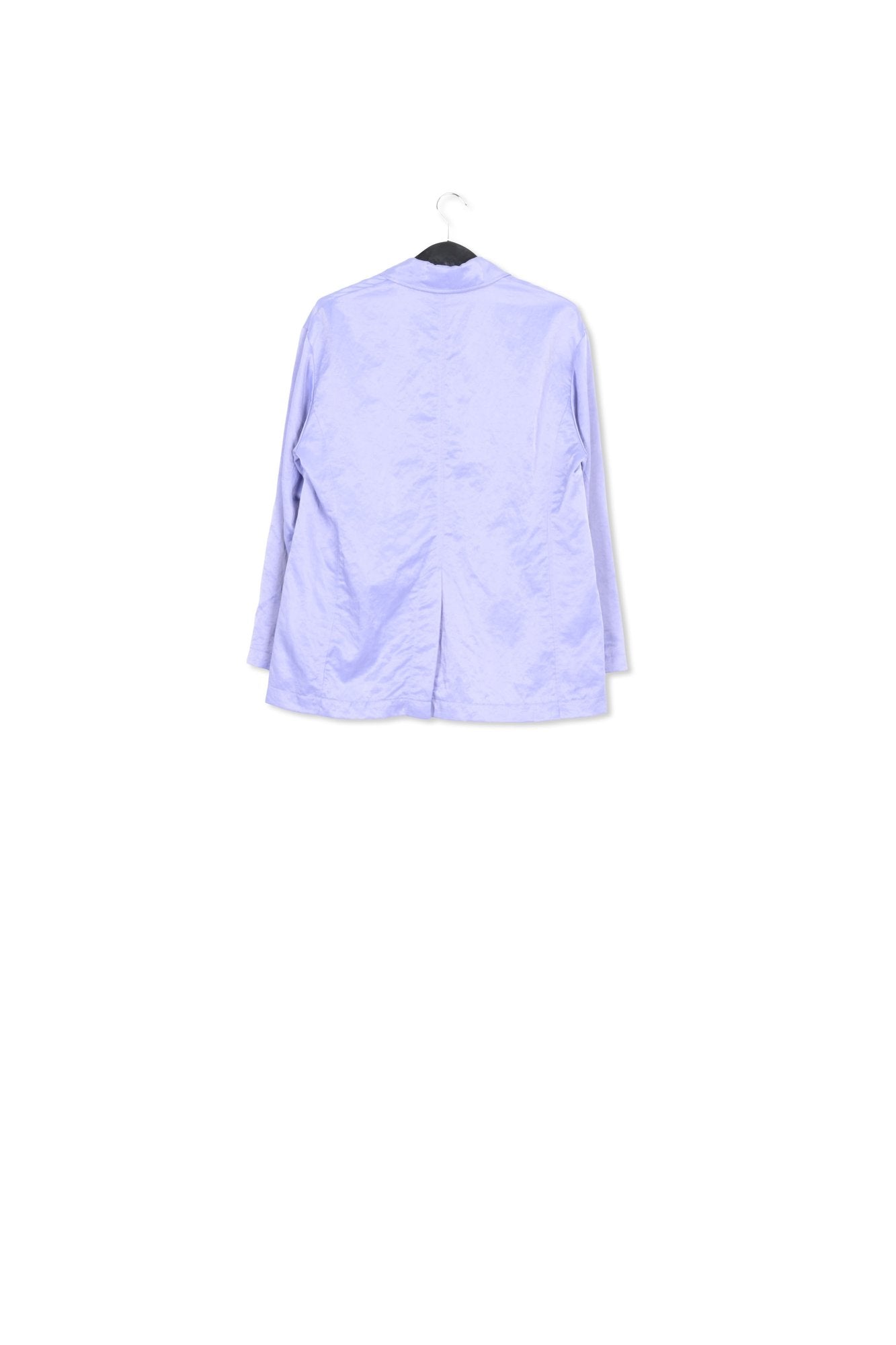 Blazer droit en satin bleu clair RE—SSENTIEL | Essentiel second hand