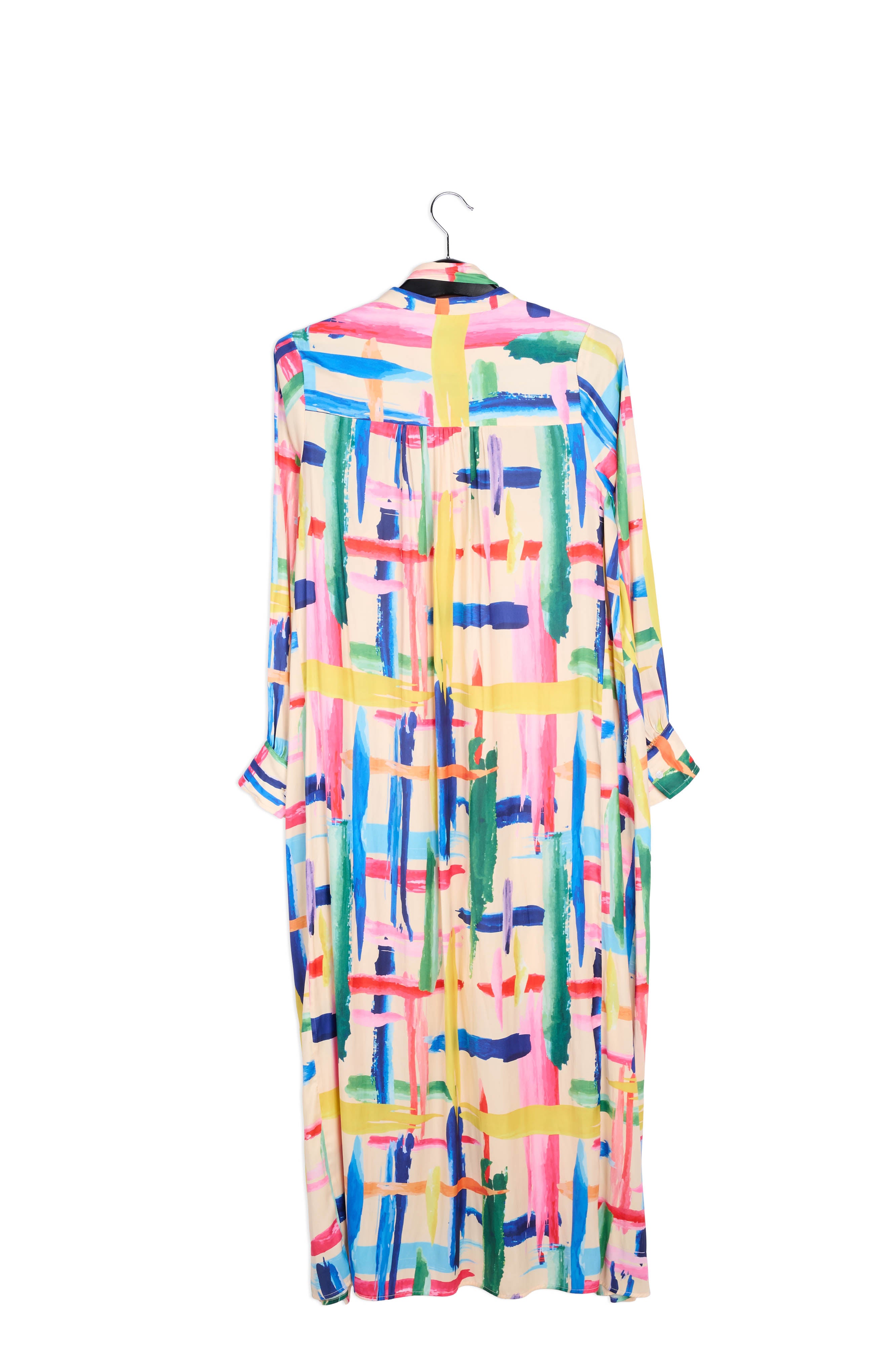 Multicolored graphic striped shirt dress RE—SSENTIEL | Essentiel second hand