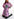 Lilac floral-print mini dress Faume - seconde main