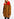 Manteau camel avec col en fausse fourrure rouge Faume - seconde main