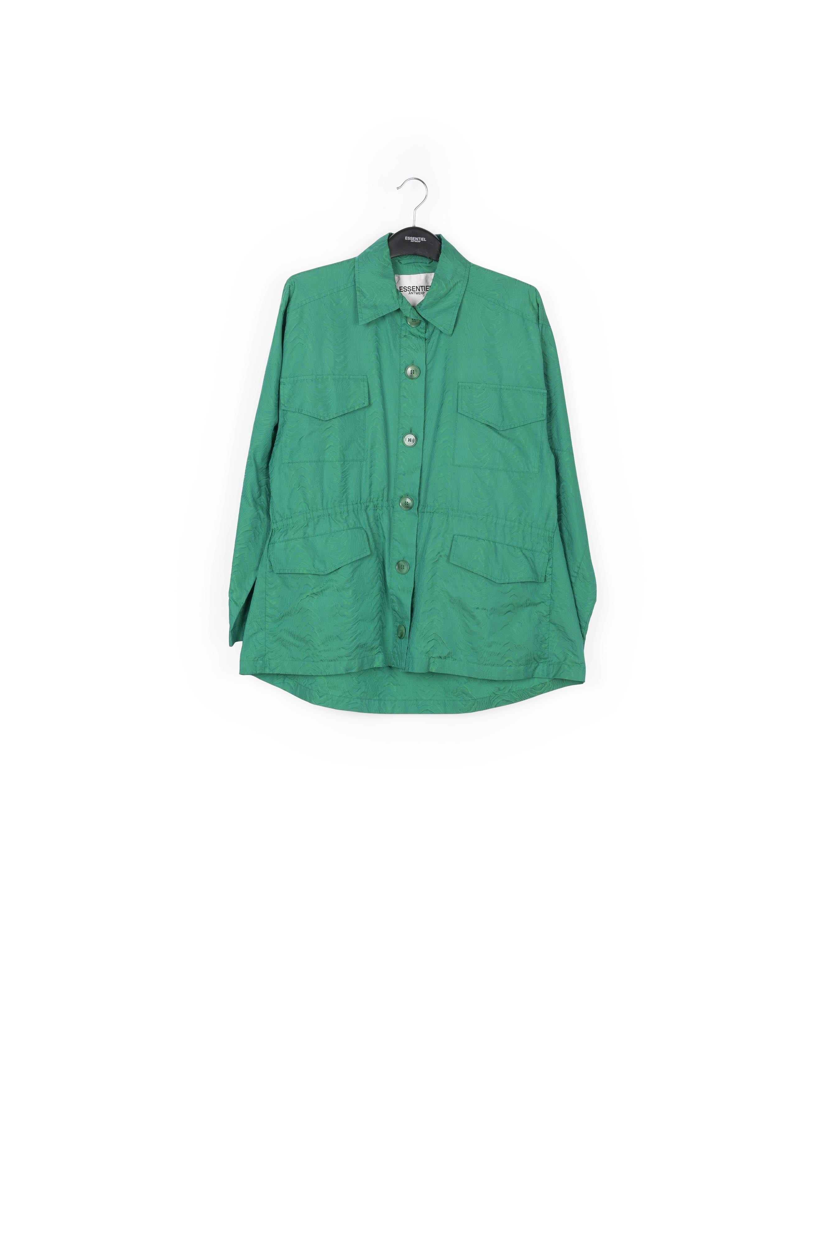 Veste en jacquard verte RE—SSENTIEL | Essentiel second hand