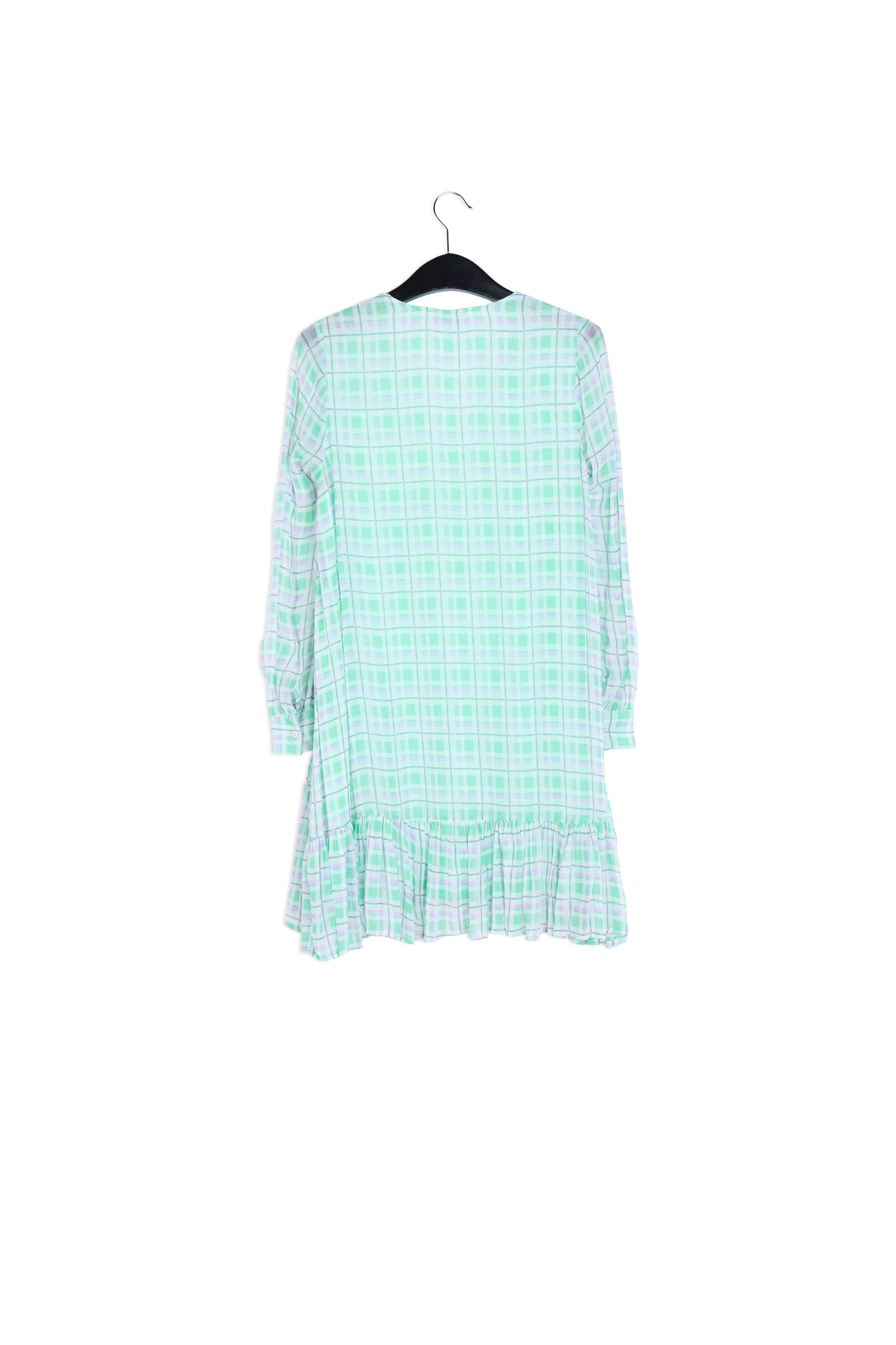 Green and lilac check mini dress RE—SSENTIEL | Essentiel second hand