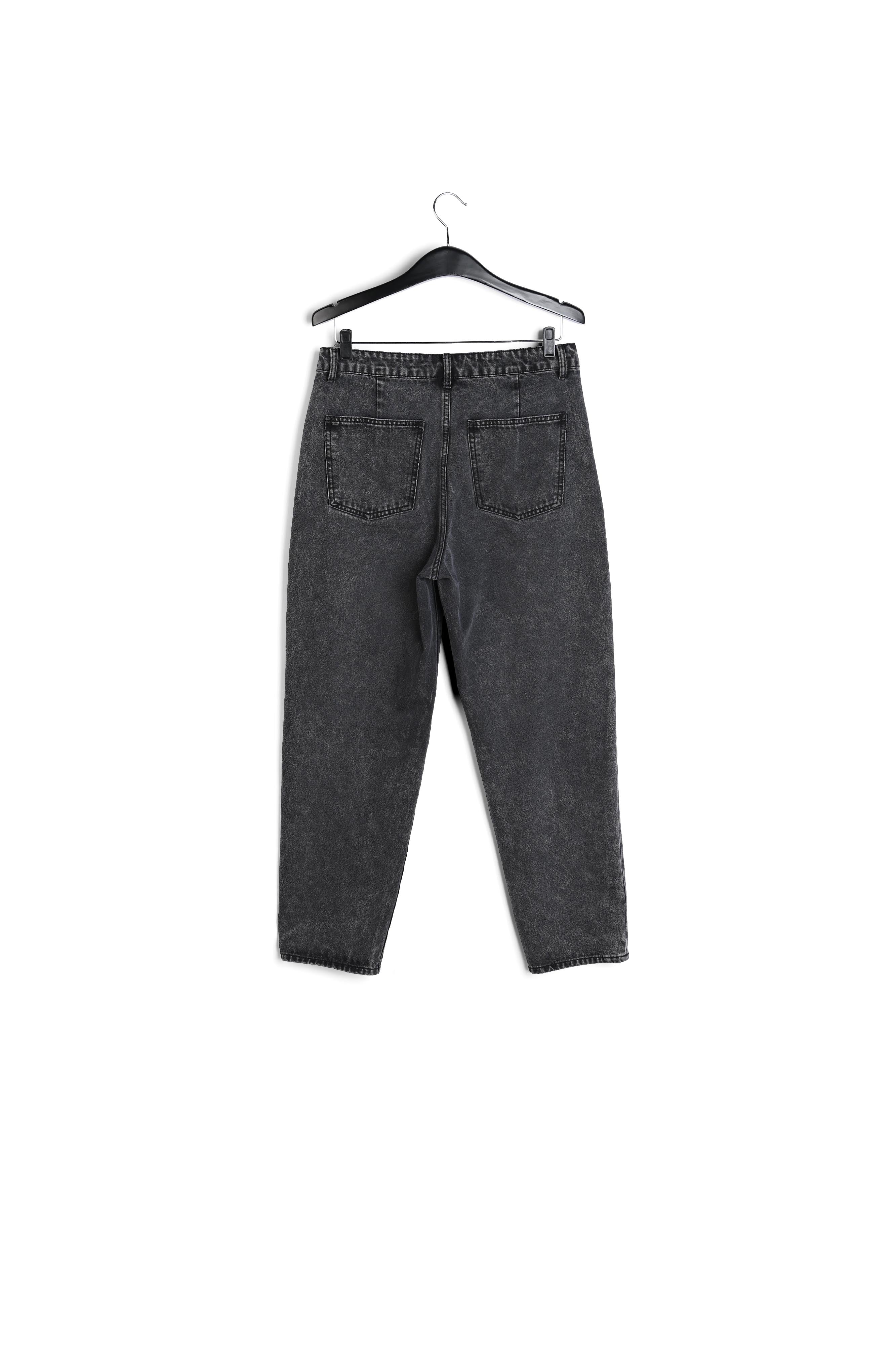 Jean fuselé gris foncé à taille haute RE—SSENTIEL | Essentiel second hand