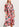 Pink floral and polka dot silk midi dress Faume - seconde main