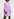 Lilac relaxed-fit shirt dress with plissé backside Faume - seconde main