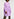 Lilac relaxed-fit shirt dress with plissé backside Faume - seconde main