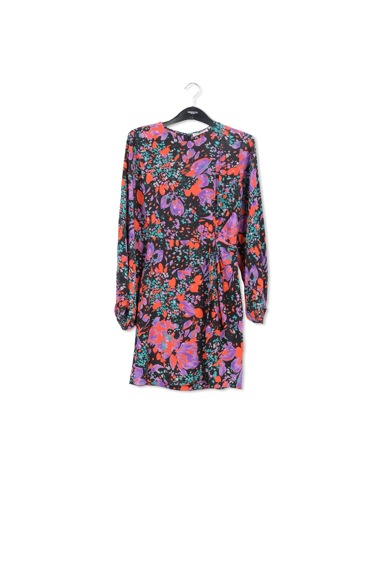 Mini-robe noire en jacquard de soie RE—SSENTIEL | Essentiel second hand