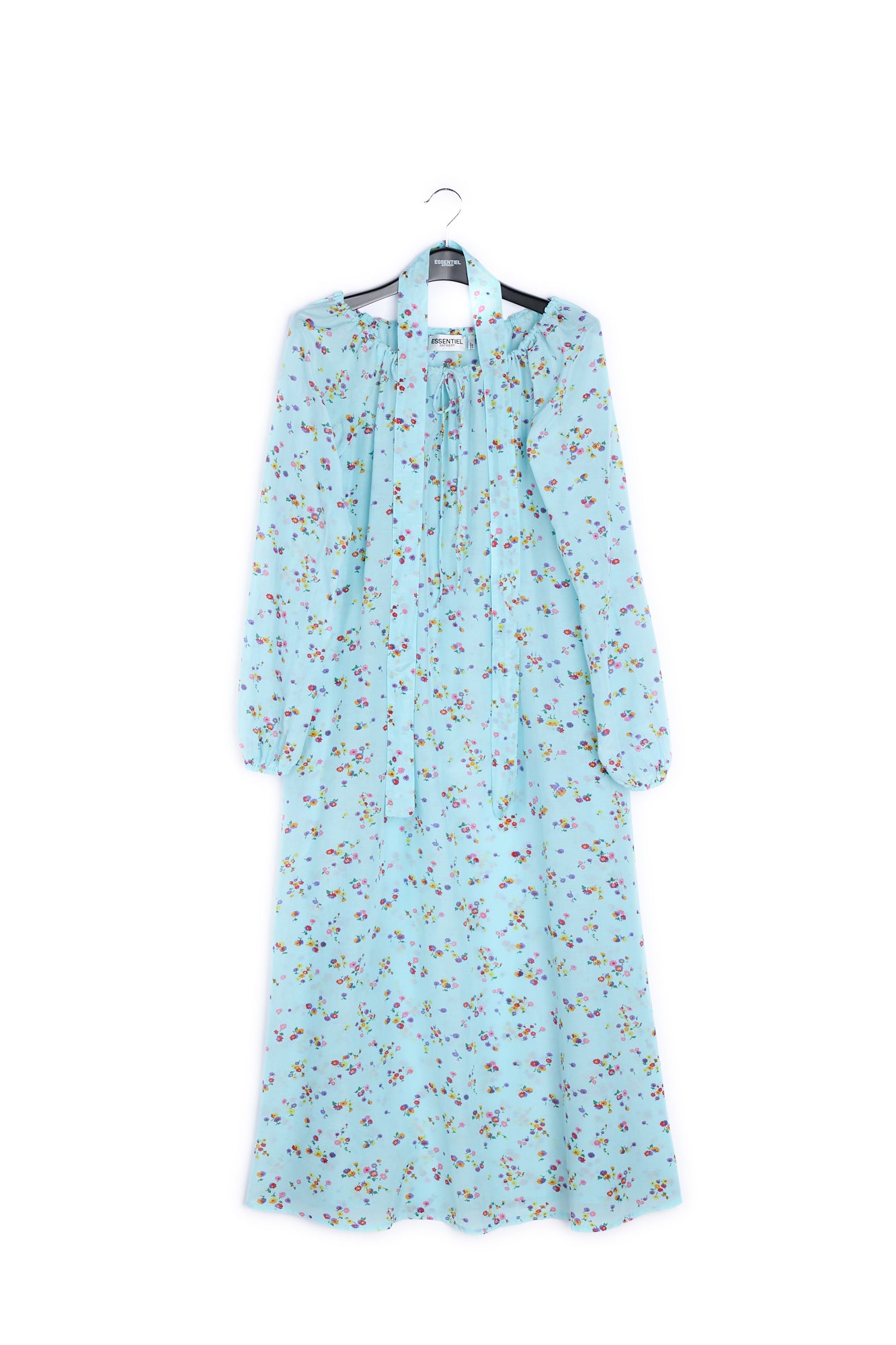 Light blue floral maxi dress RE—SSENTIEL | Essentiel second hand