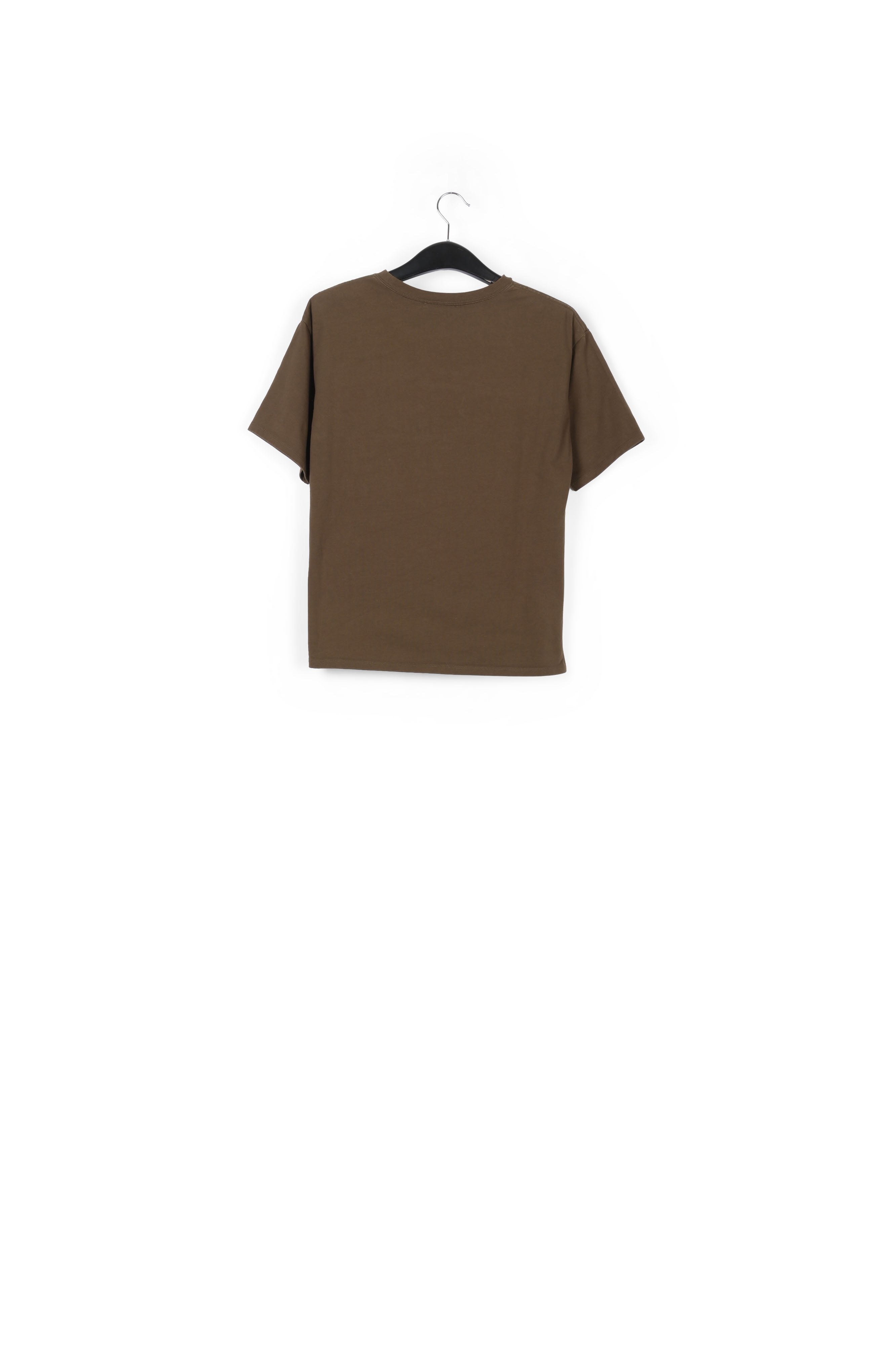 Brown cotton 'Fury' T-shirt RE—SSENTIEL | Essentiel second hand