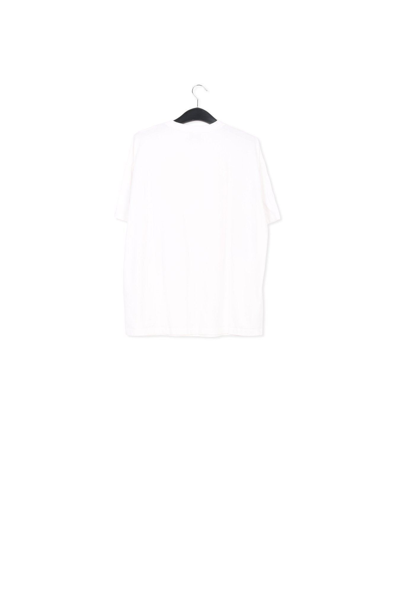 Off-white organic cotton T-shirt with multicolor print RE—SSENTIEL | Essentiel second hand