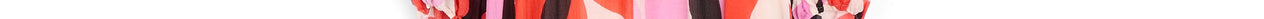 Off-white, red and pink abstract print midi-length dress Faume - seconde main