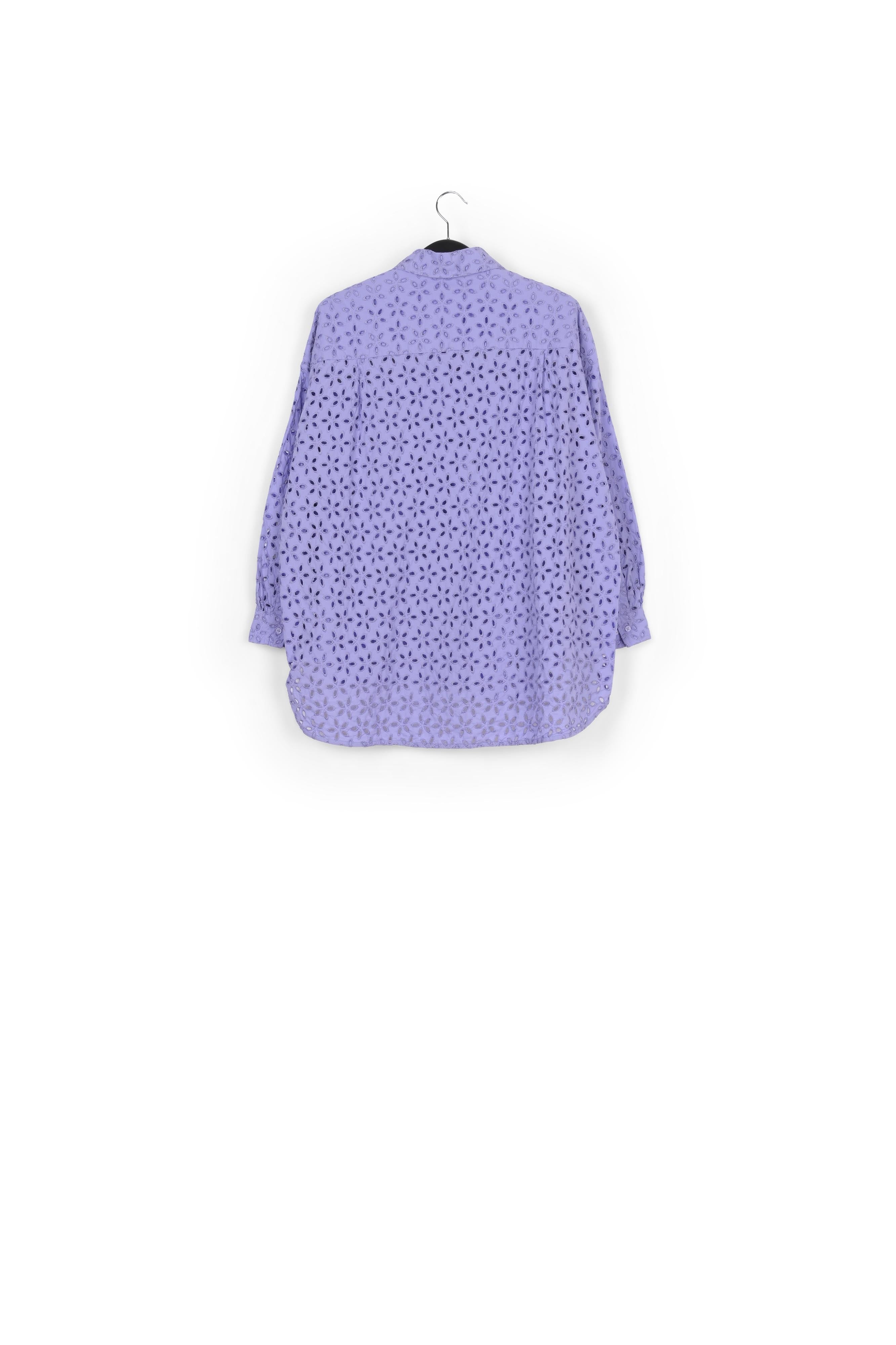Blue broderie anglaise cotton shirt RE—SSENTIEL | Essentiel second hand