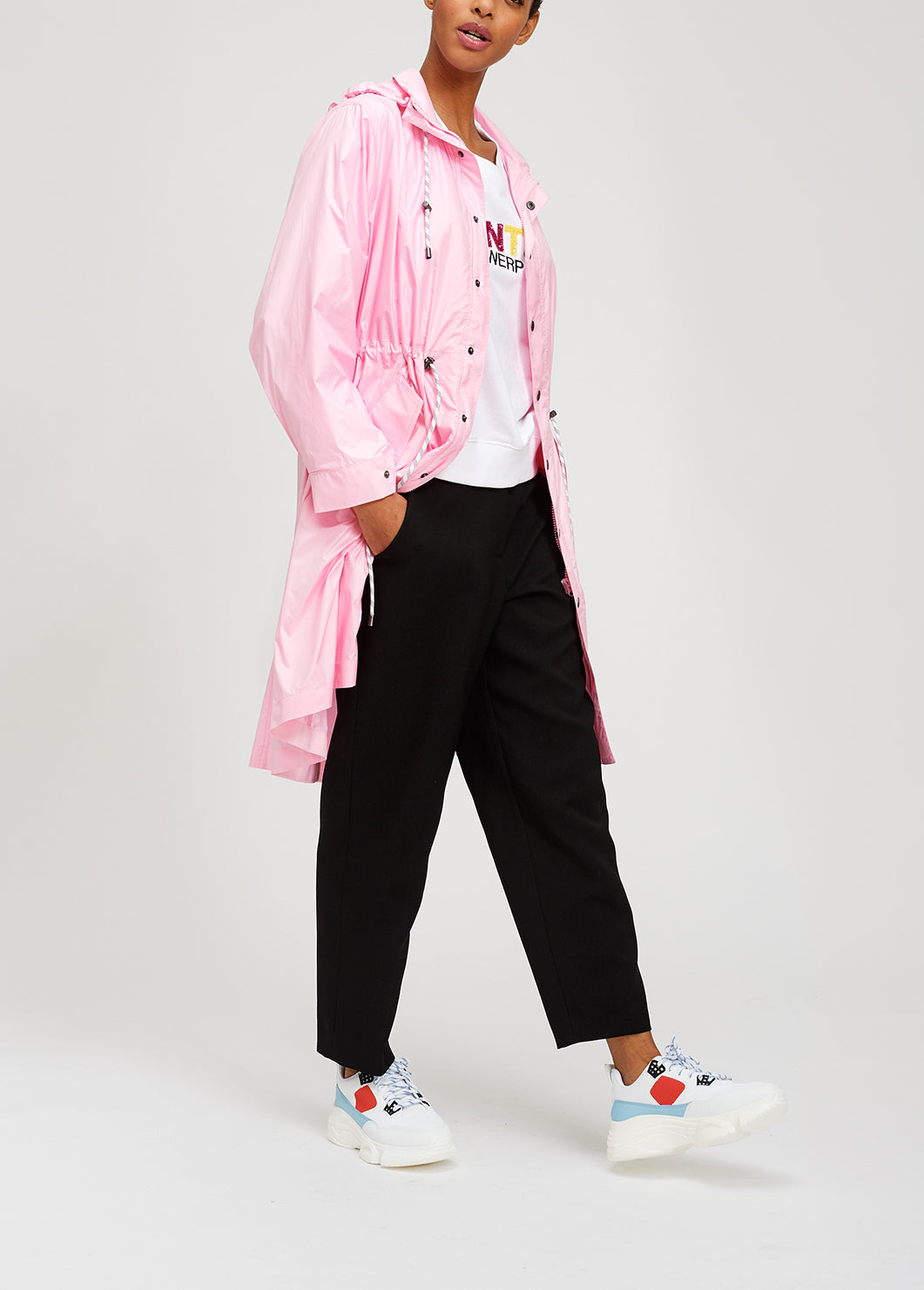 Pink spring rain jacket RE—SSENTIEL | Essentiel second hand