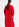 Rode gebreide cardigan met riem Faume - seconde main
