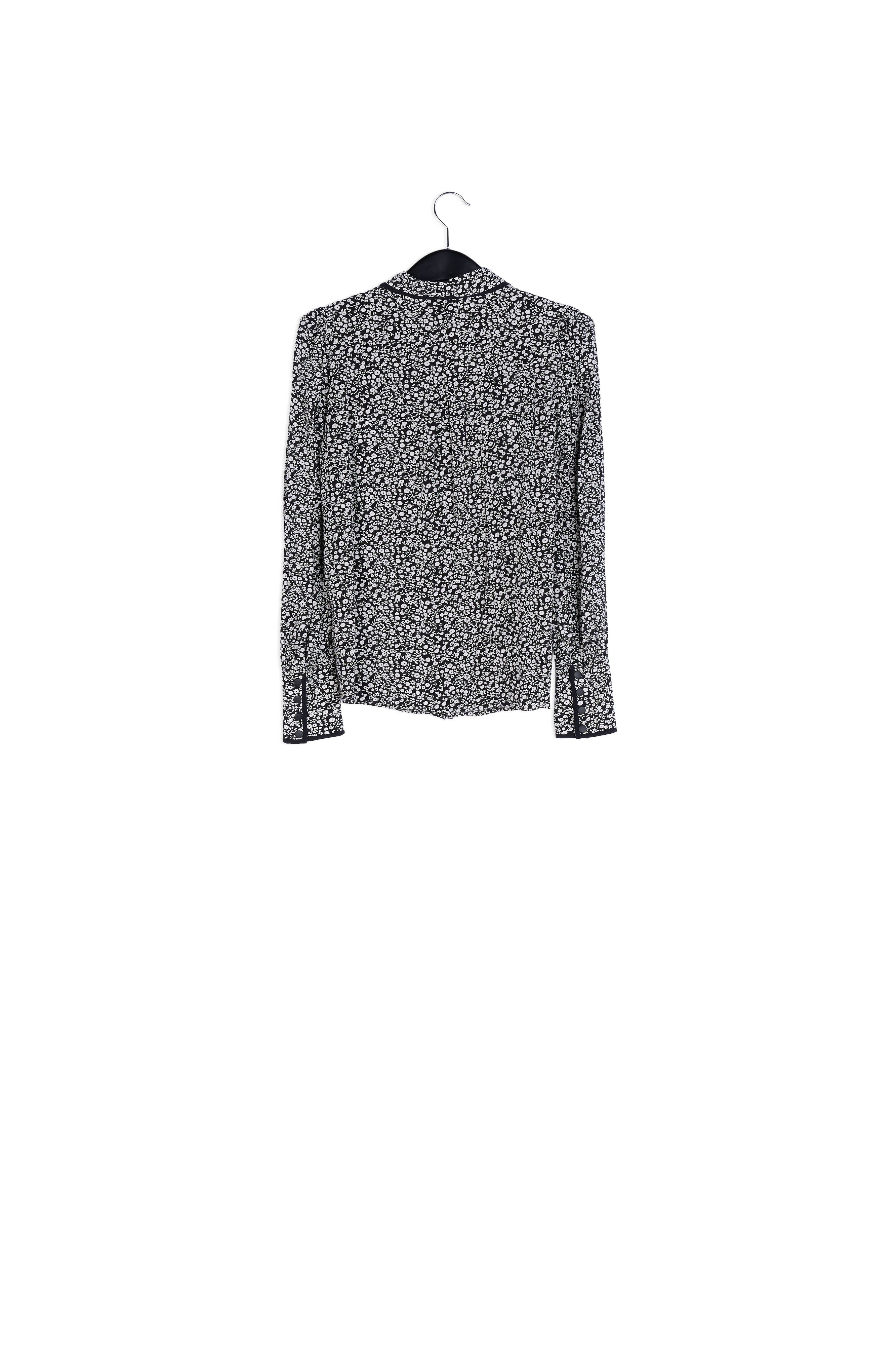 Black and white embellished collar shirt RE—SSENTIEL | Essentiel second hand