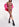 Midirok van stretch jersey met bloemen en ruches Faume - seconde main