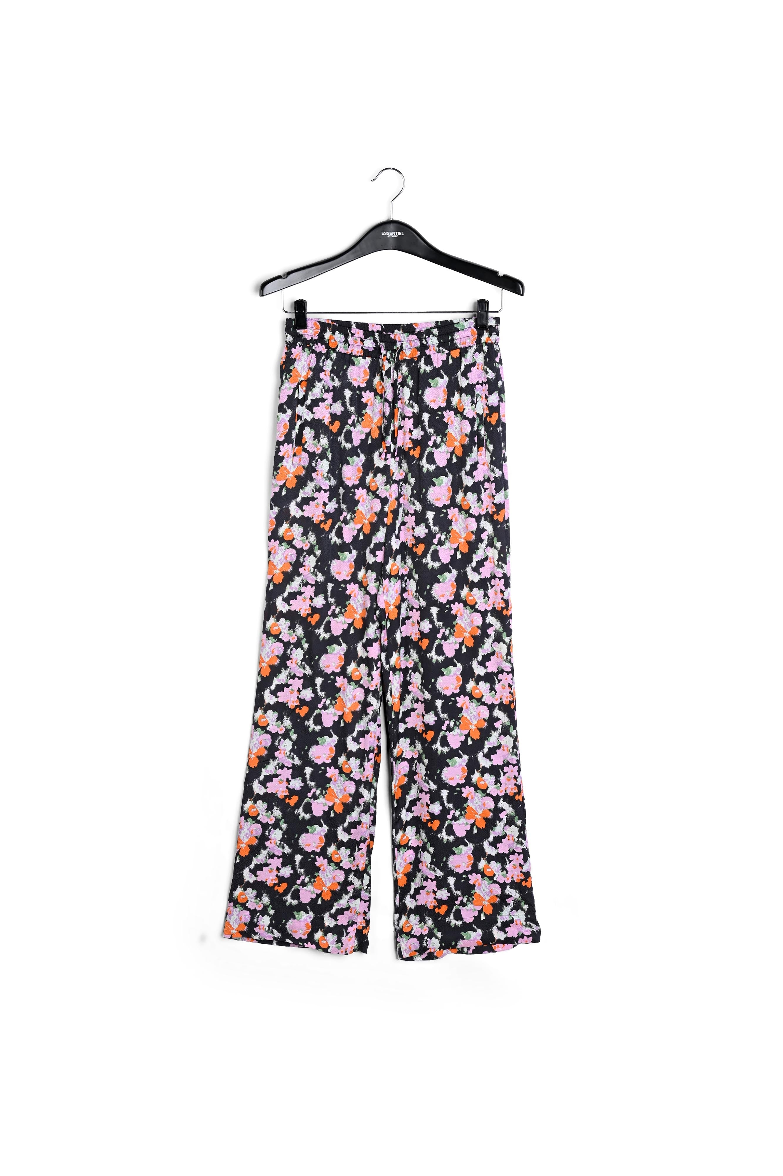 Donkerblauwe broek met wijde pijpen RE—SSENTIEL | Essentiel second hand