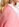 Roze ribgebreide cardigan van mohairmix Faume - seconde main
