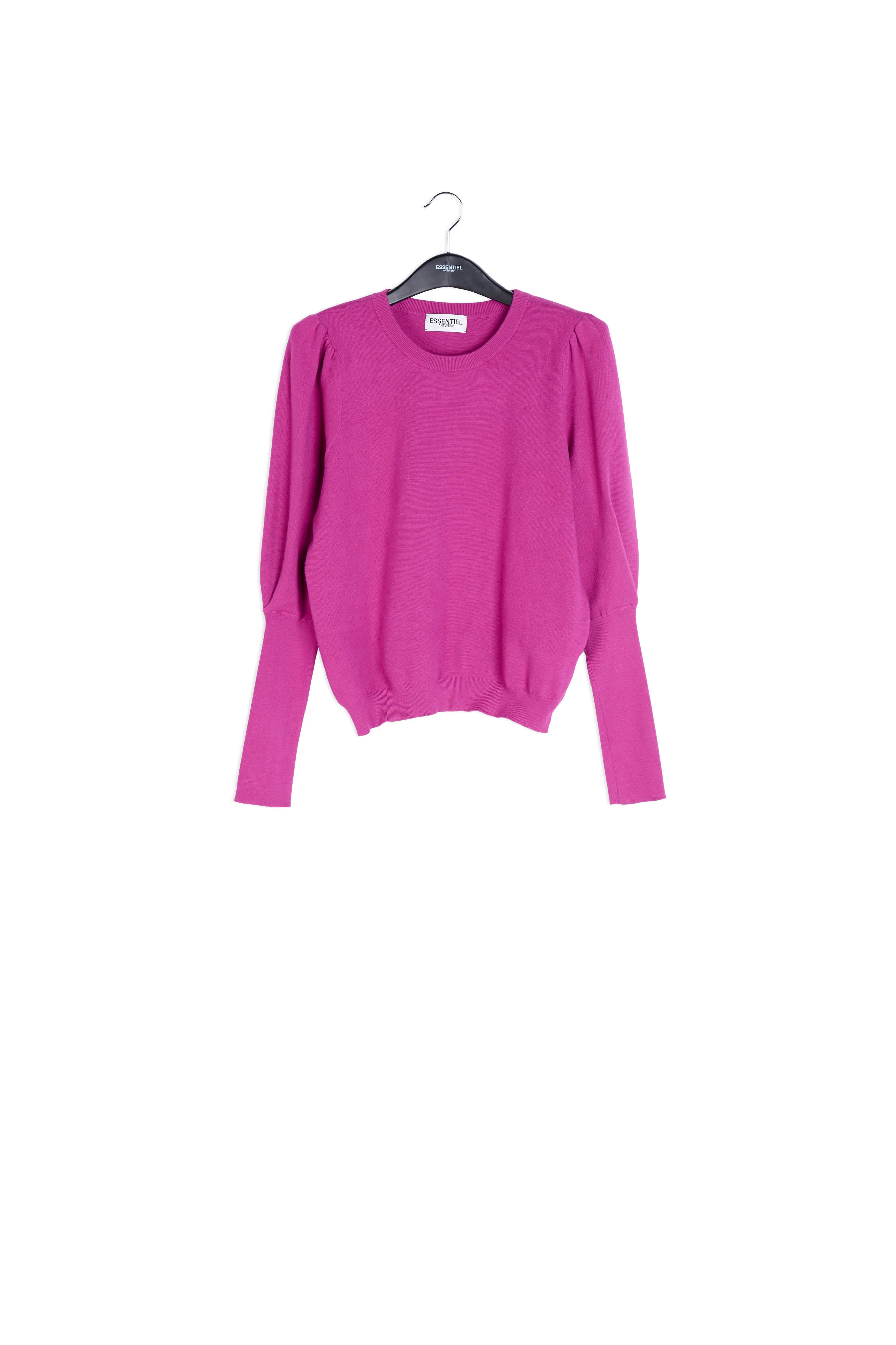 Pull brun aux épaules bouffantes RE—SSENTIEL | Essentiel second hand