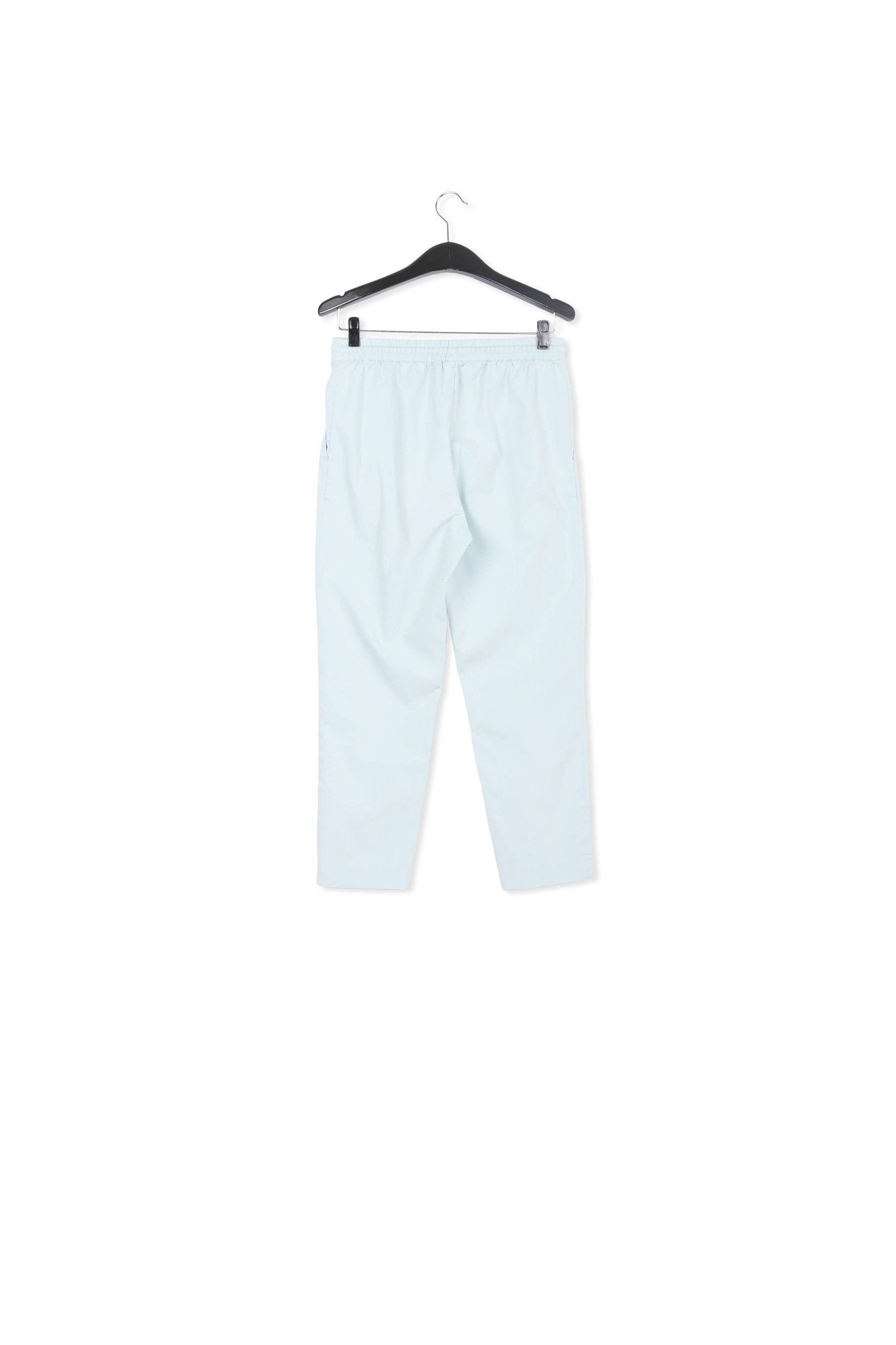 Light blue plaid cotton-blend pants RE—SSENTIEL | Essentiel second hand