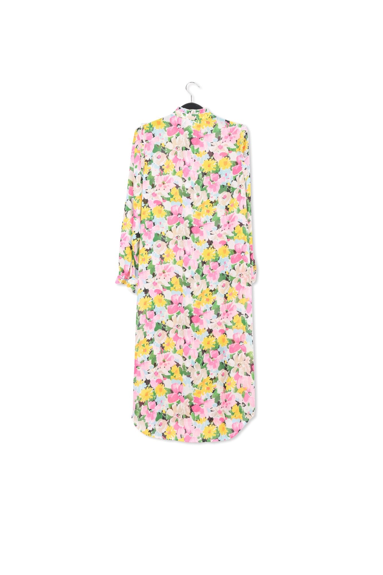 Colorful floral ruffle-detailed shirt dress RE—SSENTIEL | Essentiel second hand