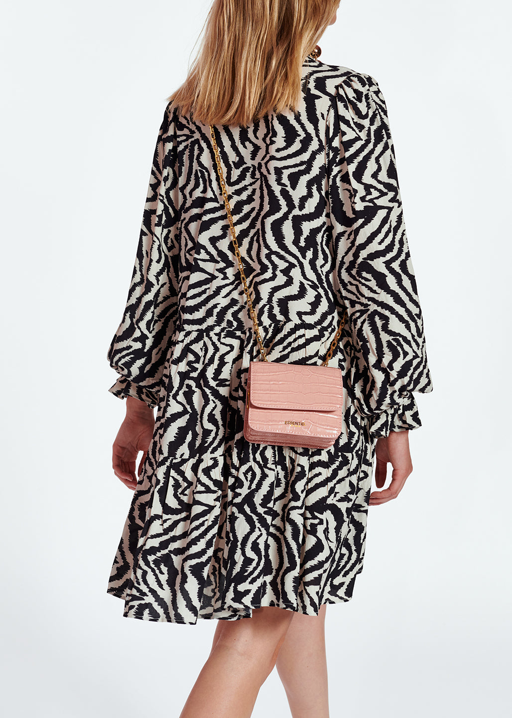 Zebra print and dots A-line mini dress RE—SSENTIEL | Essentiel second hand