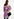 Lilac floral-print mini dress Faume - seconde main