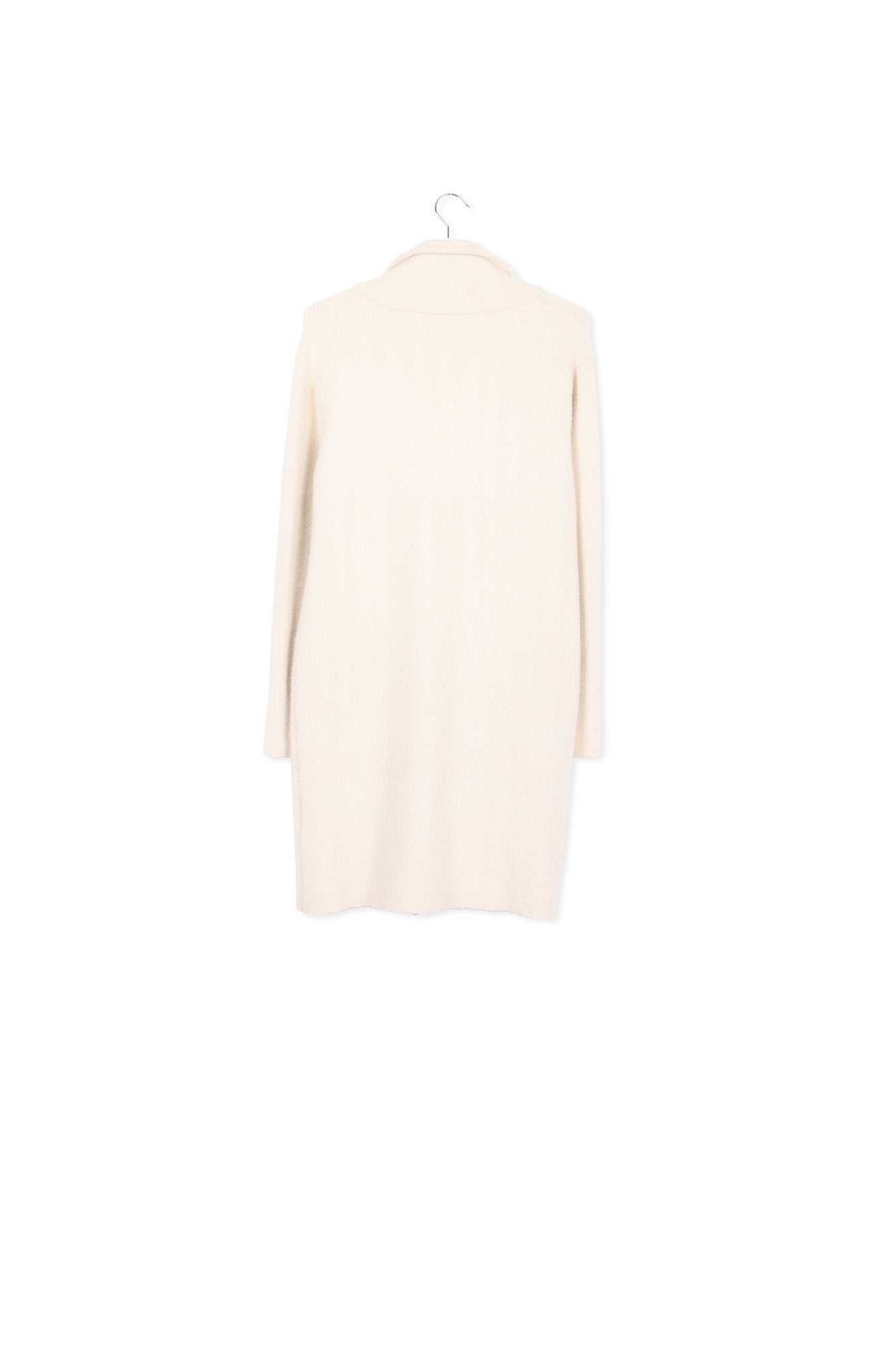 Off-white knitted coat RE—SSENTIEL | Essentiel second hand