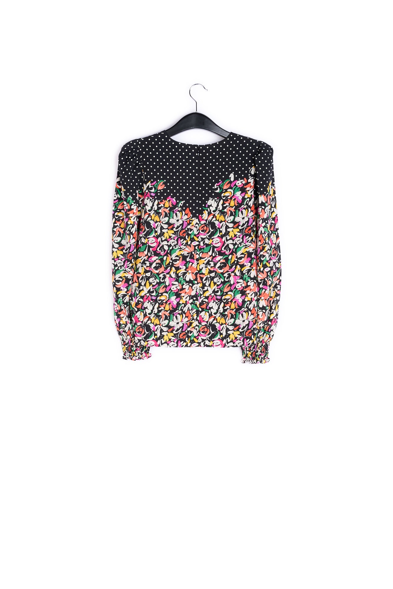 Colorful floral and polka-dot mixed-print top RE—SSENTIEL | Essentiel second hand