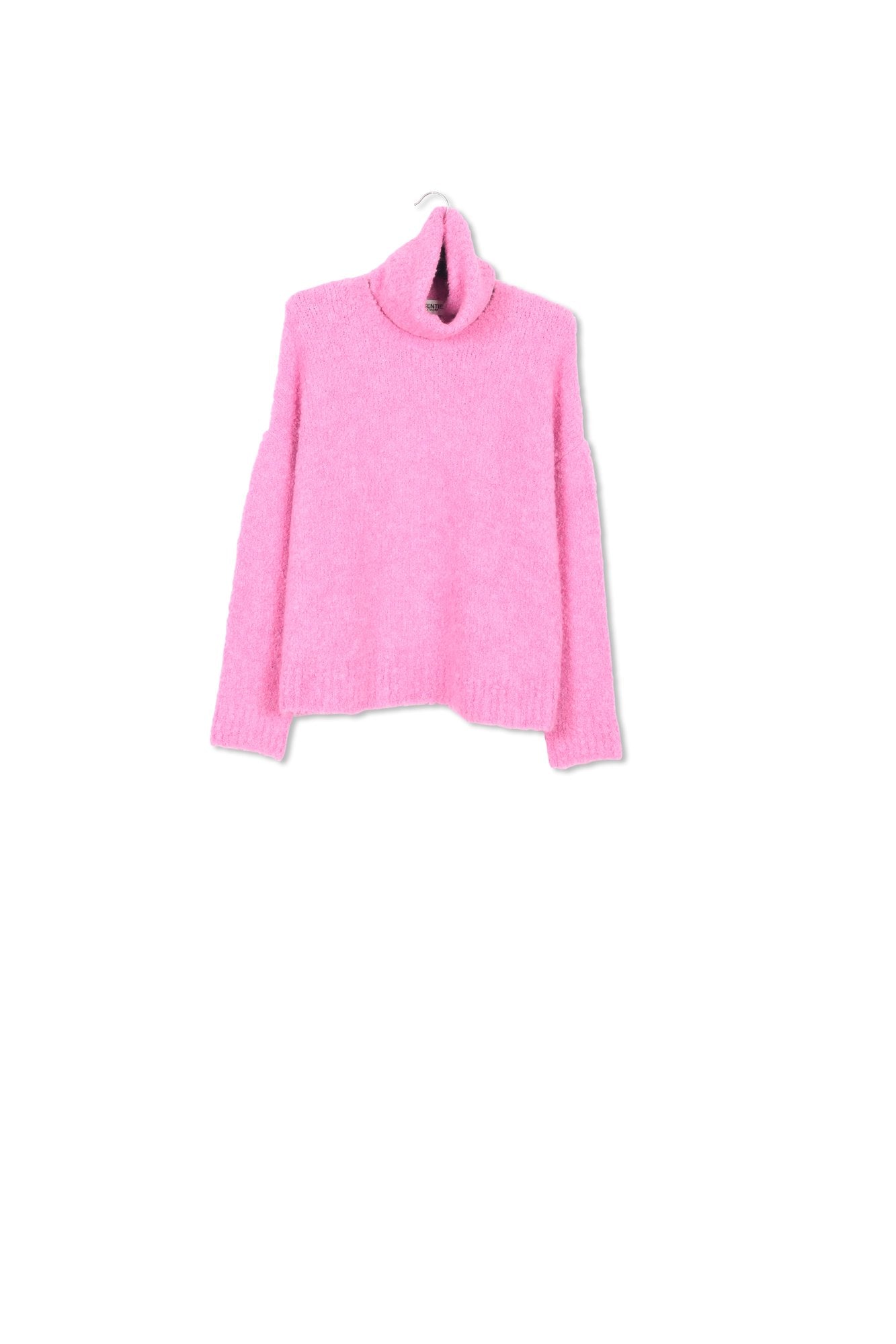 Pink knit sweater with separate collar RE—SSENTIEL | Essentiel second hand