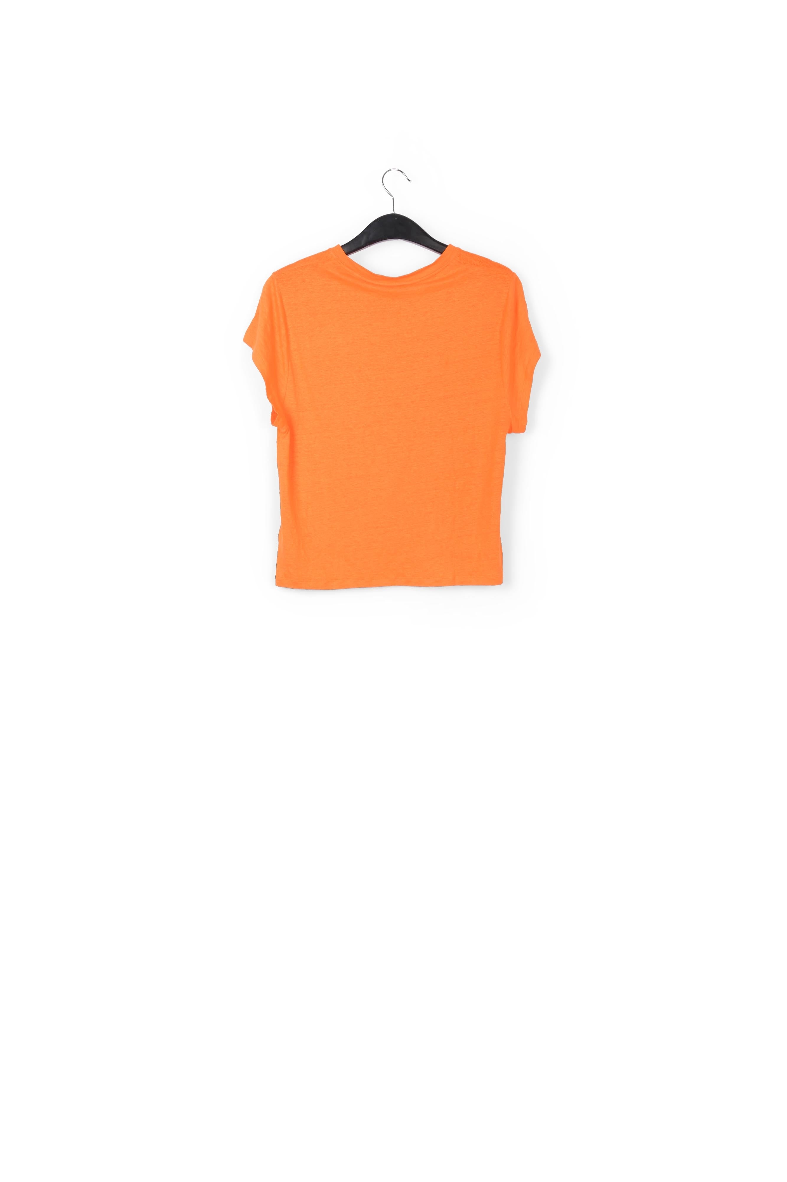 Orange linen T-shirt RE—SSENTIEL | Essentiel second hand