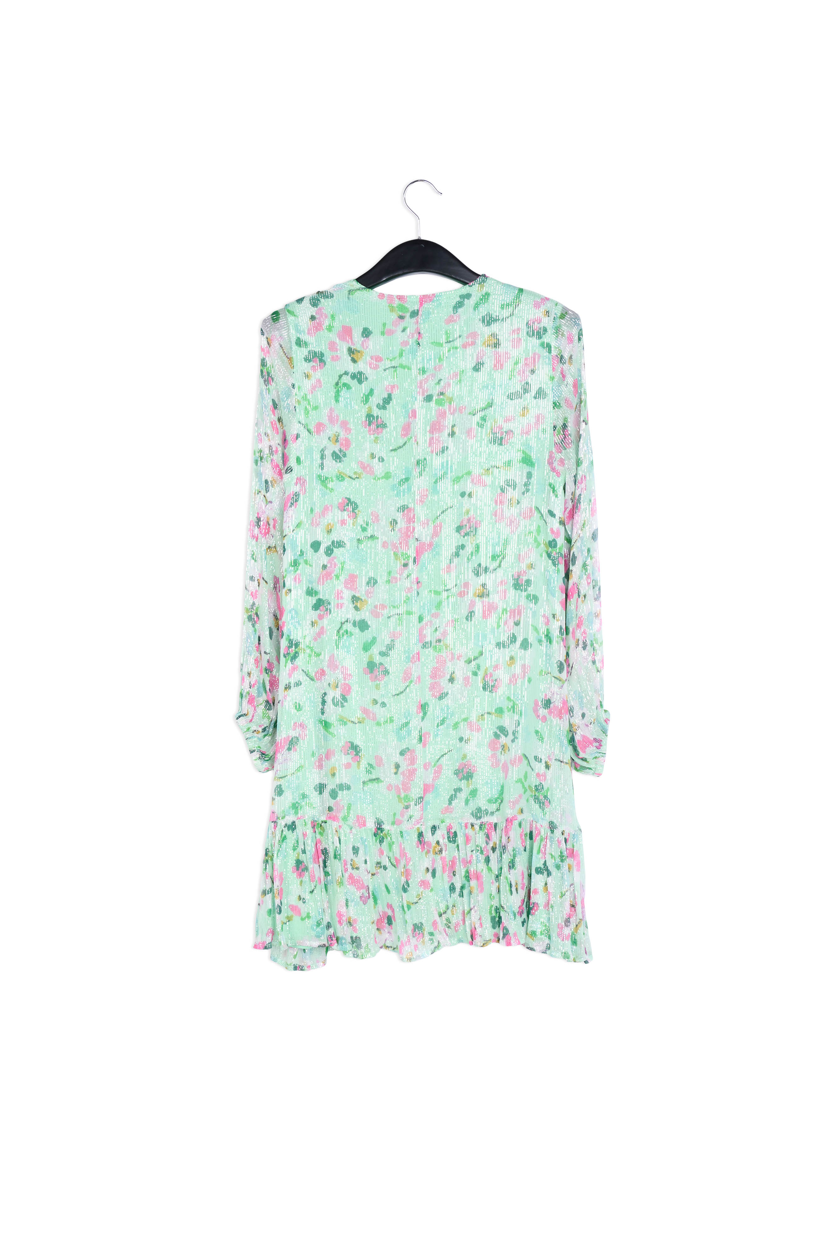 Mint green floral-print a-line dress RE—SSENTIEL | Essentiel second hand