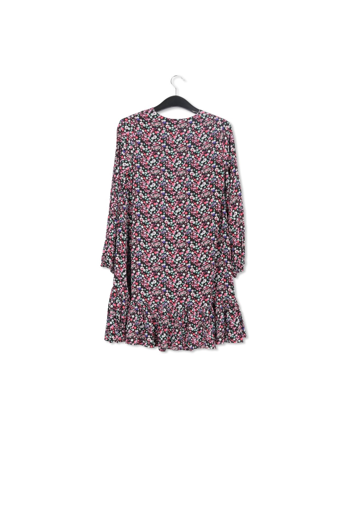 Mini robe noire à imprimé floral RE—SSENTIEL | Essentiel second hand