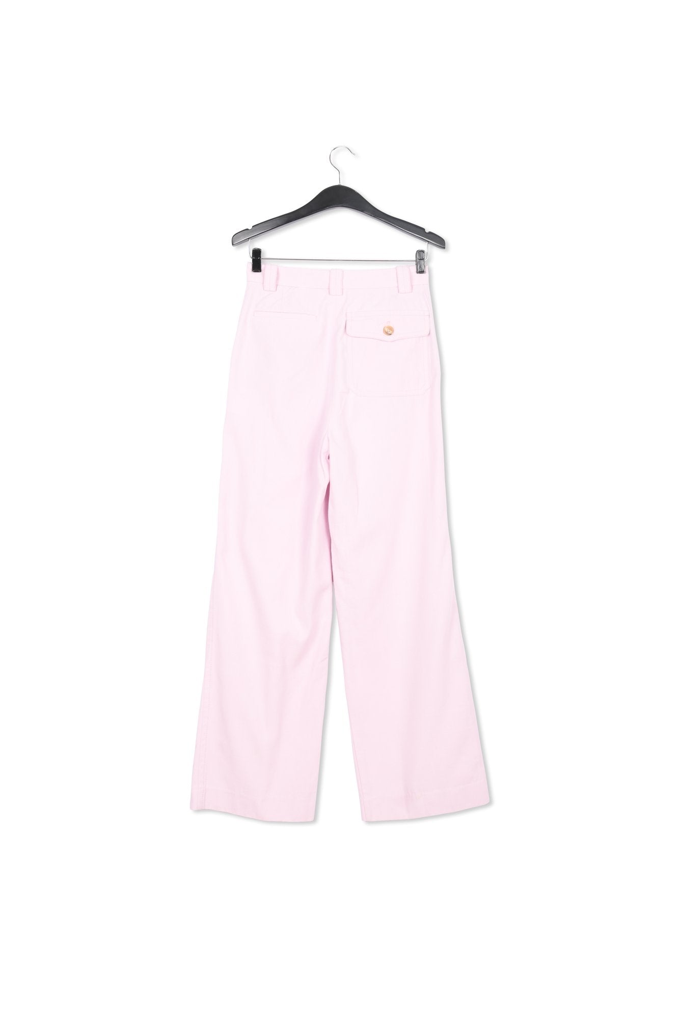 Lilac cotton wide-leg pants RE—SSENTIEL | Essentiel second hand