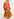 Camel and red check cardigan Faume - seconde main