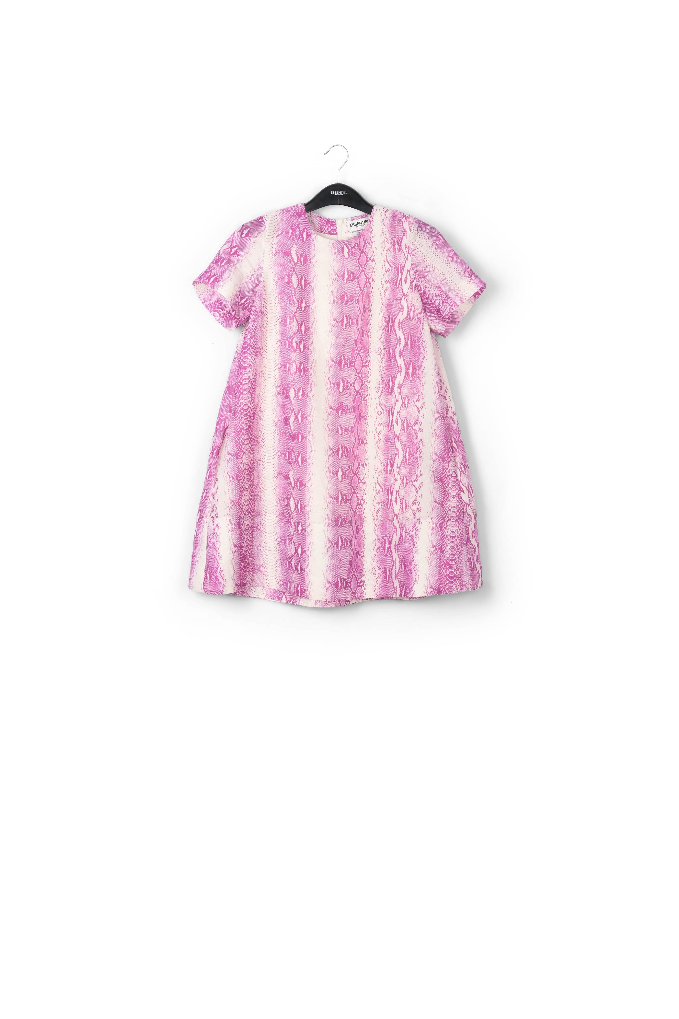 White and purple snake print mini dress RE—SSENTIEL | Essentiel second hand