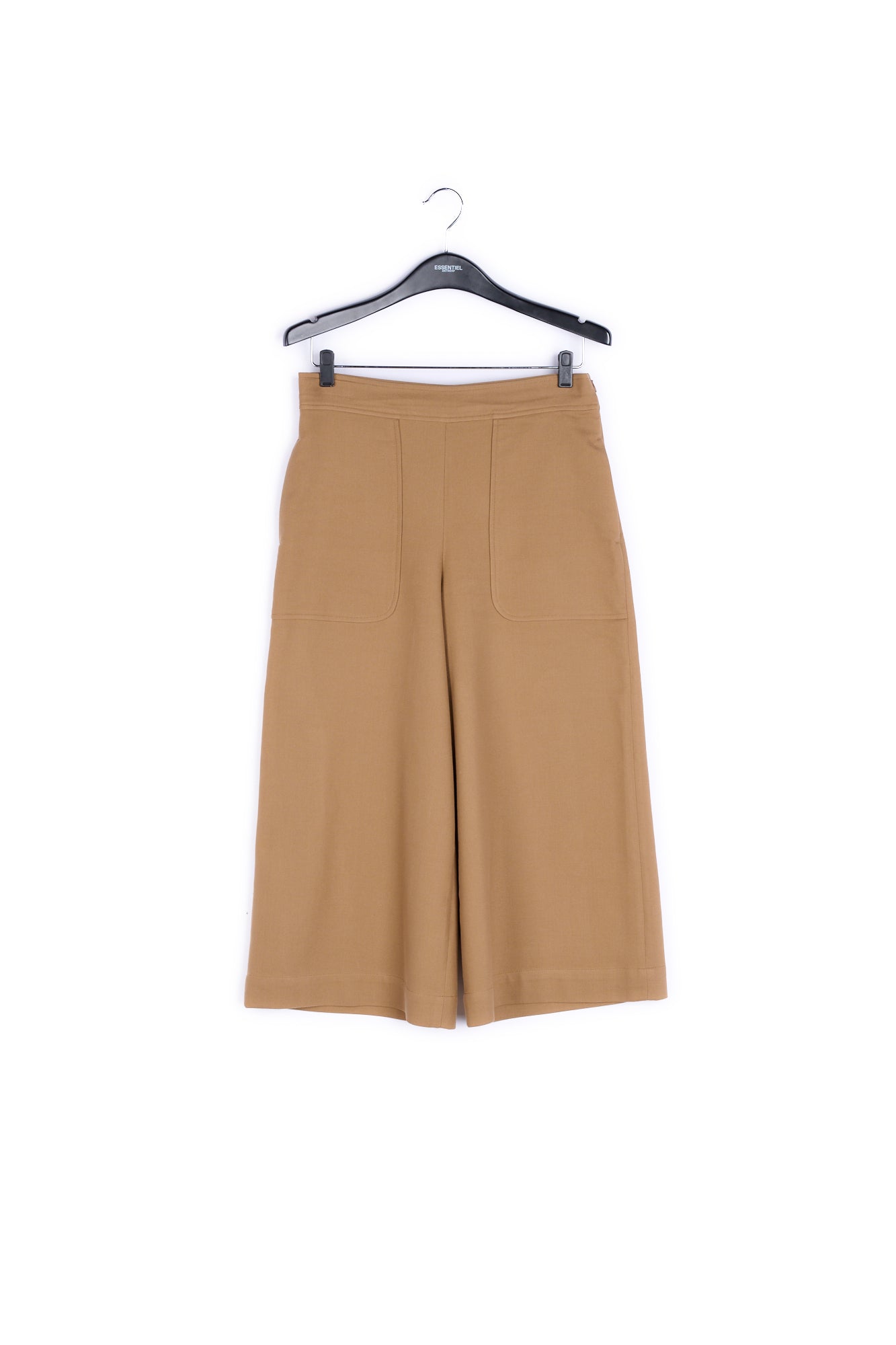 Brown cropped wide-leg pants RE—SSENTIEL | Essentiel second hand