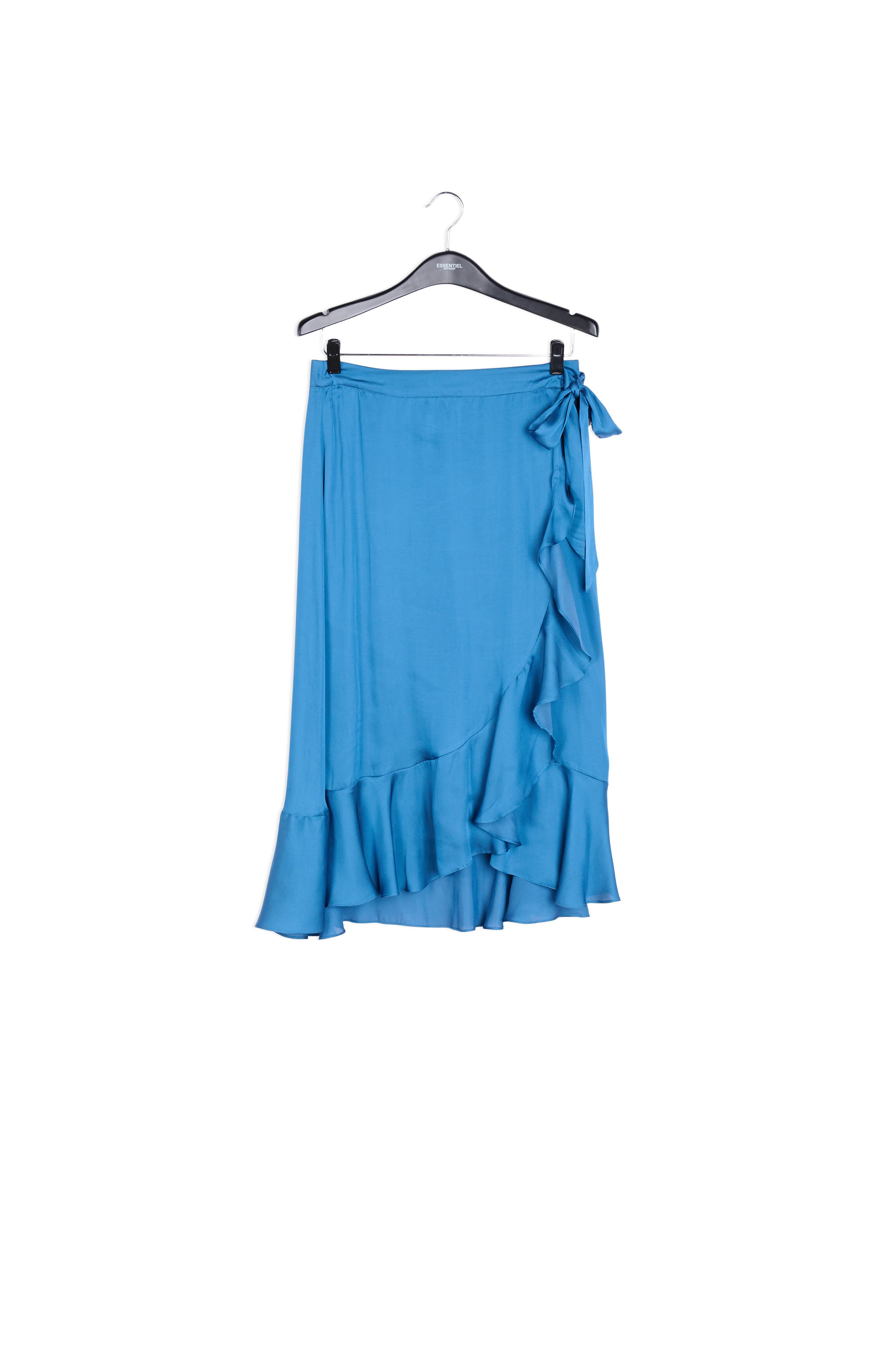 Blue wrap skirt with frills RE—SSENTIEL | Essentiel second hand