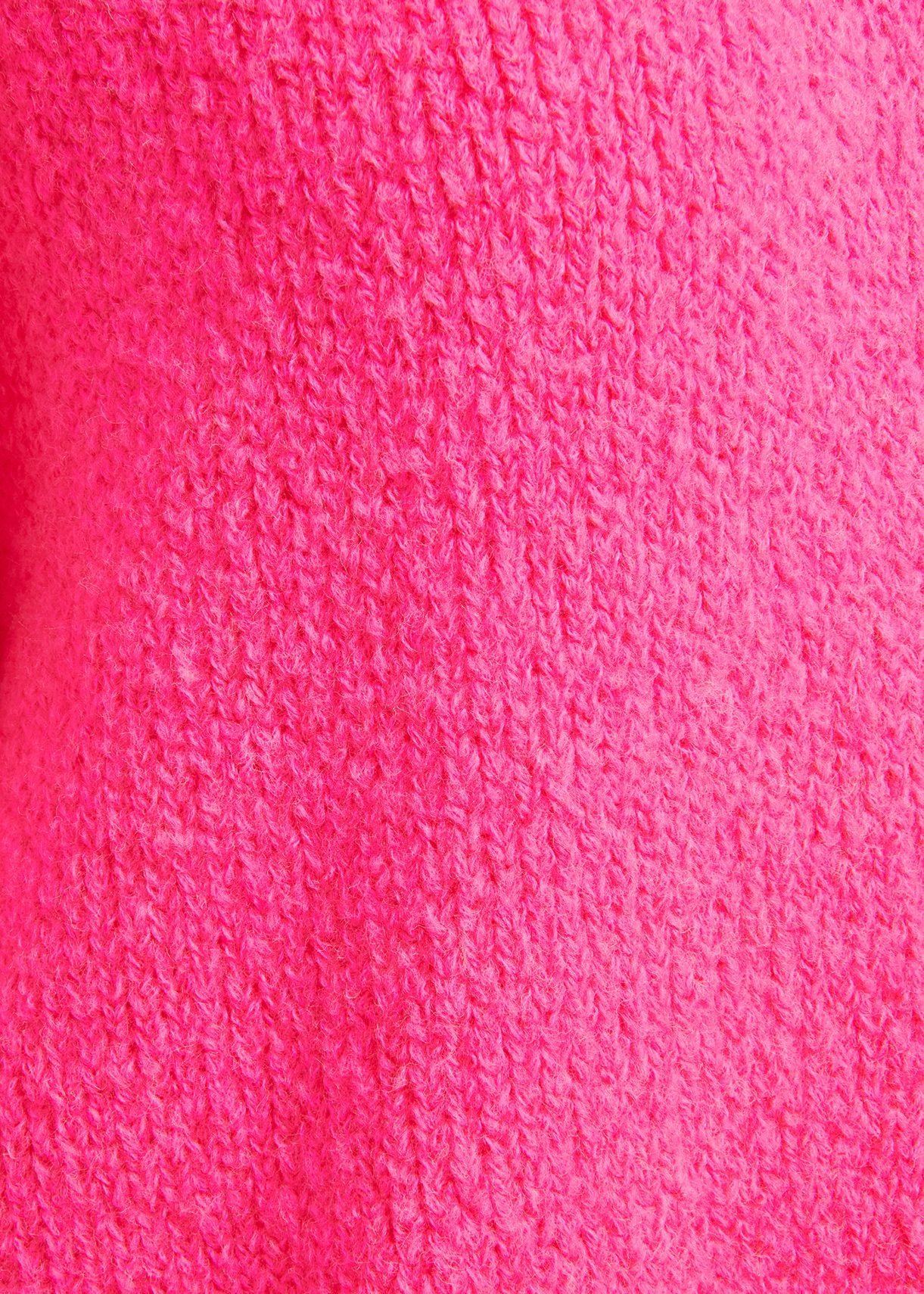 Neon pink chunky knit sweater RE—SSENTIEL | Essentiel second hand